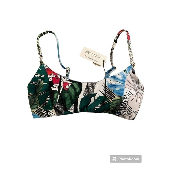 SWIMINISTA x Christian LaCroix Play Top in Jardin Exo’Chic Print Size S - Picture 1 of 3